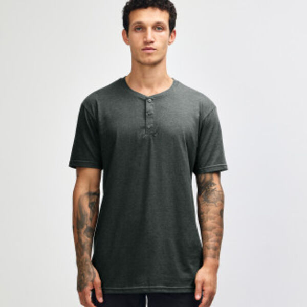 American Apparel CVC Unisex Relaxed-Fit Henley T-Shirt Thumbnail