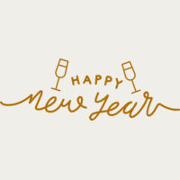 New Year and Wine Glass Thumbnail