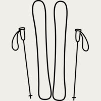 Ski Board and Poles 2 Thumbnail