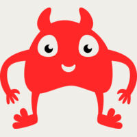 Cute Red Monster Thumbnail