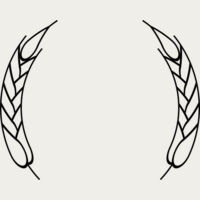 Wheat Laurel Half Wreath Thumbnail