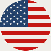 US Flag in Circle Thumbnail