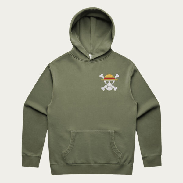 One Piece Logo Left Chest - RELAX FADED HOOD Thumbnail